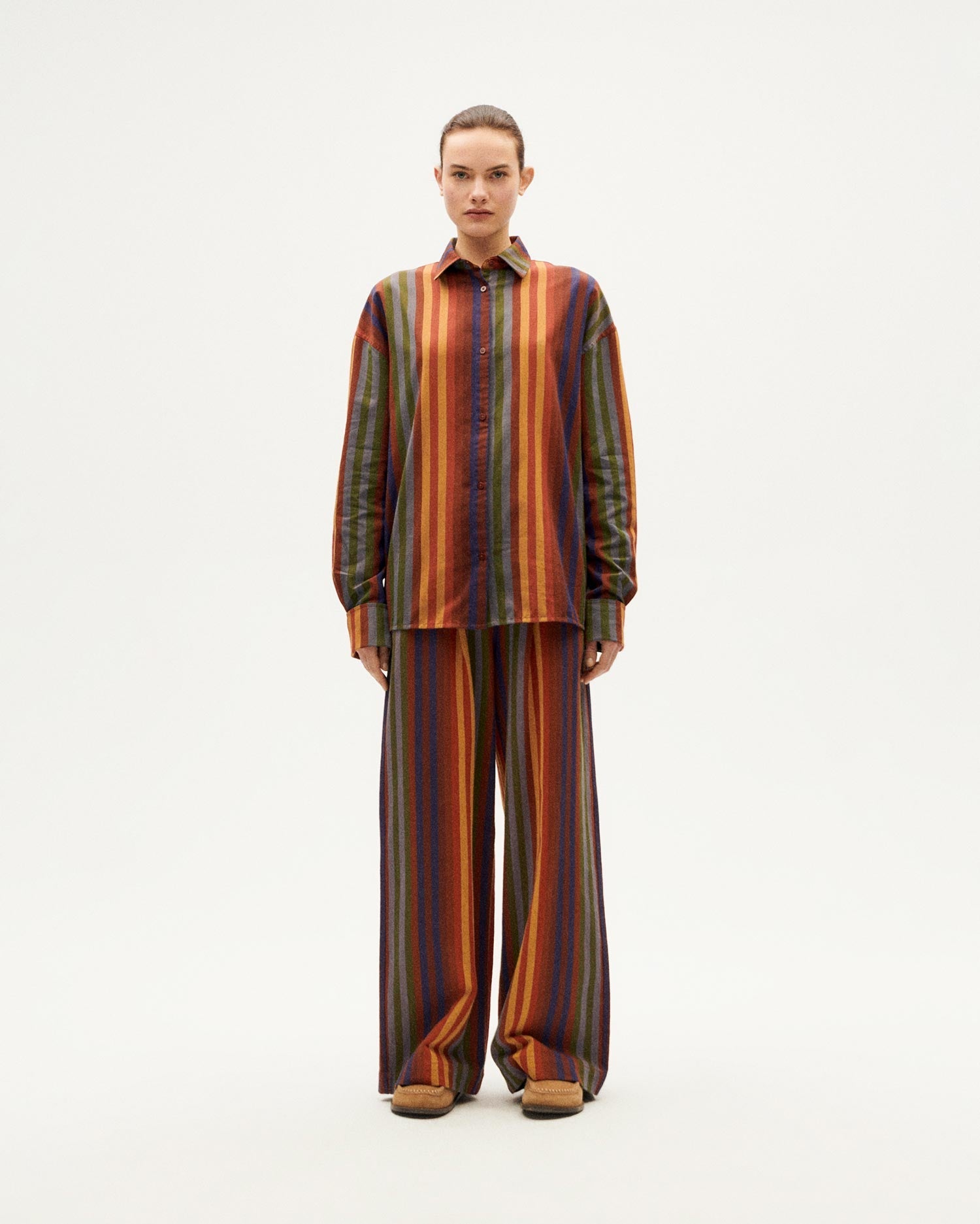 Blusa multicolor stripes Juana sostenible-2
