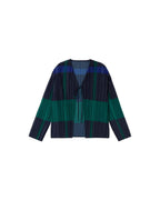Blusa multicolor plisada Marina sostenible  - silueta 1