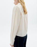 Blusa popelin blanca Duna sostenible - 3