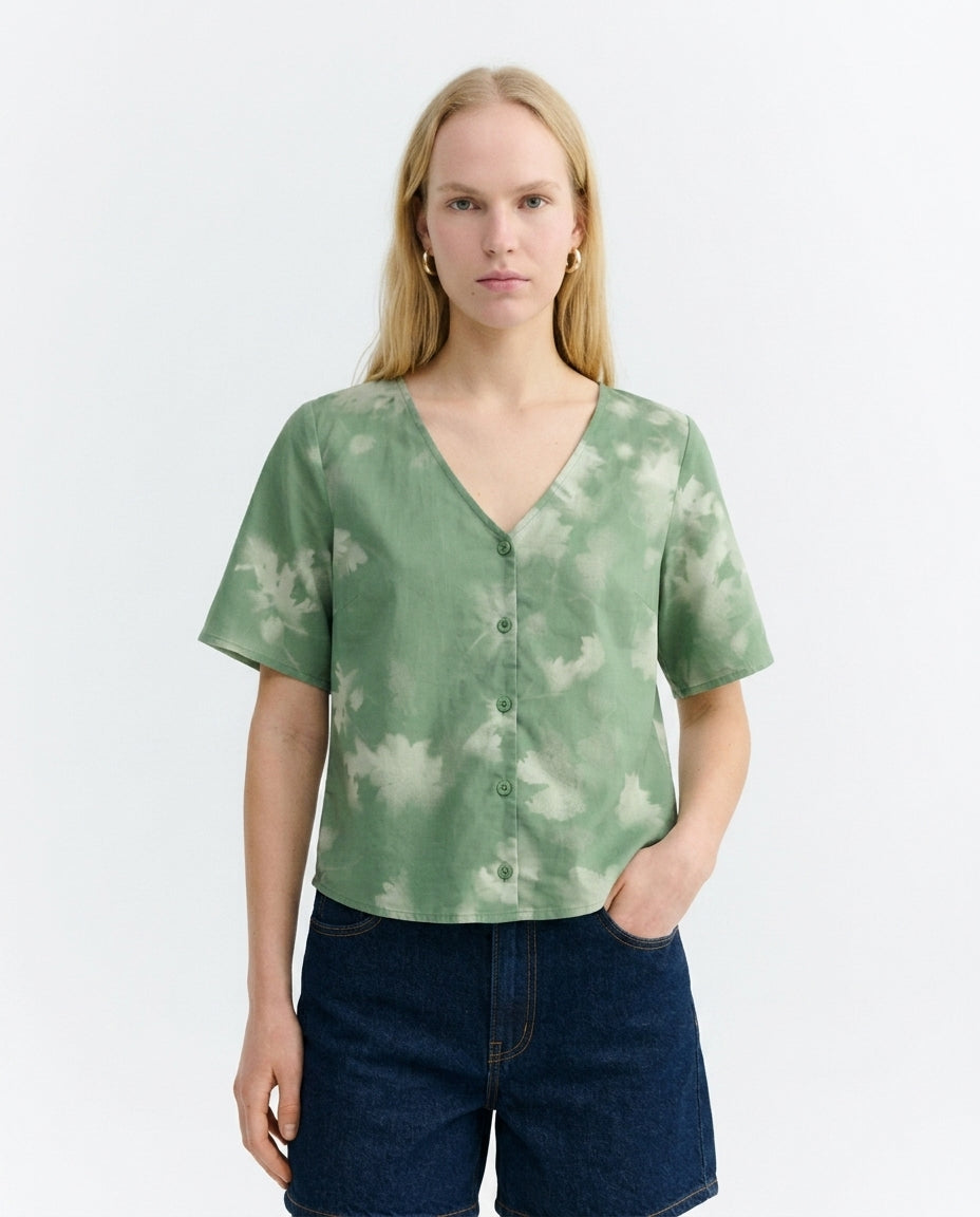Mønstret Bluse Tipia Leia