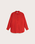 Blouse Oversize En Chanvre Gia - Rouge