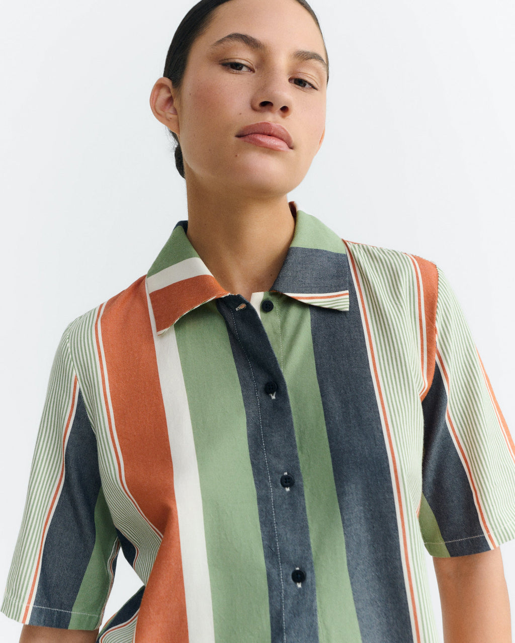 Blusa stamped multicolor stripes Ane sostenible - 3
