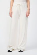 Wide-Leg Trousers - Oyster - Women