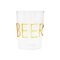 Lot De 4 Verres À Cocktail En Verre Borosilicate - Incription Beer