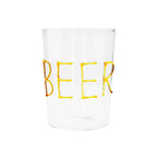 Lot De 4 Verres À Cocktail En Verre Borosilicate - Incription Beer