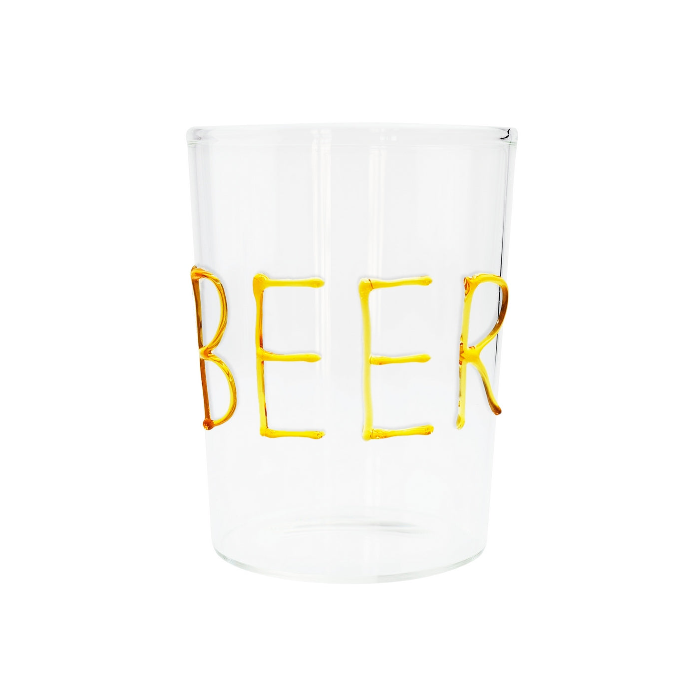 Lot De 4 Verres À Cocktail En Verre Borosilicate - Incription Beer
