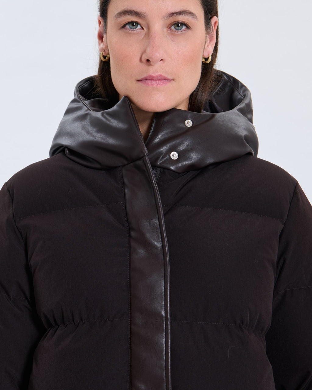 Ditsa chocolate down jacket_2