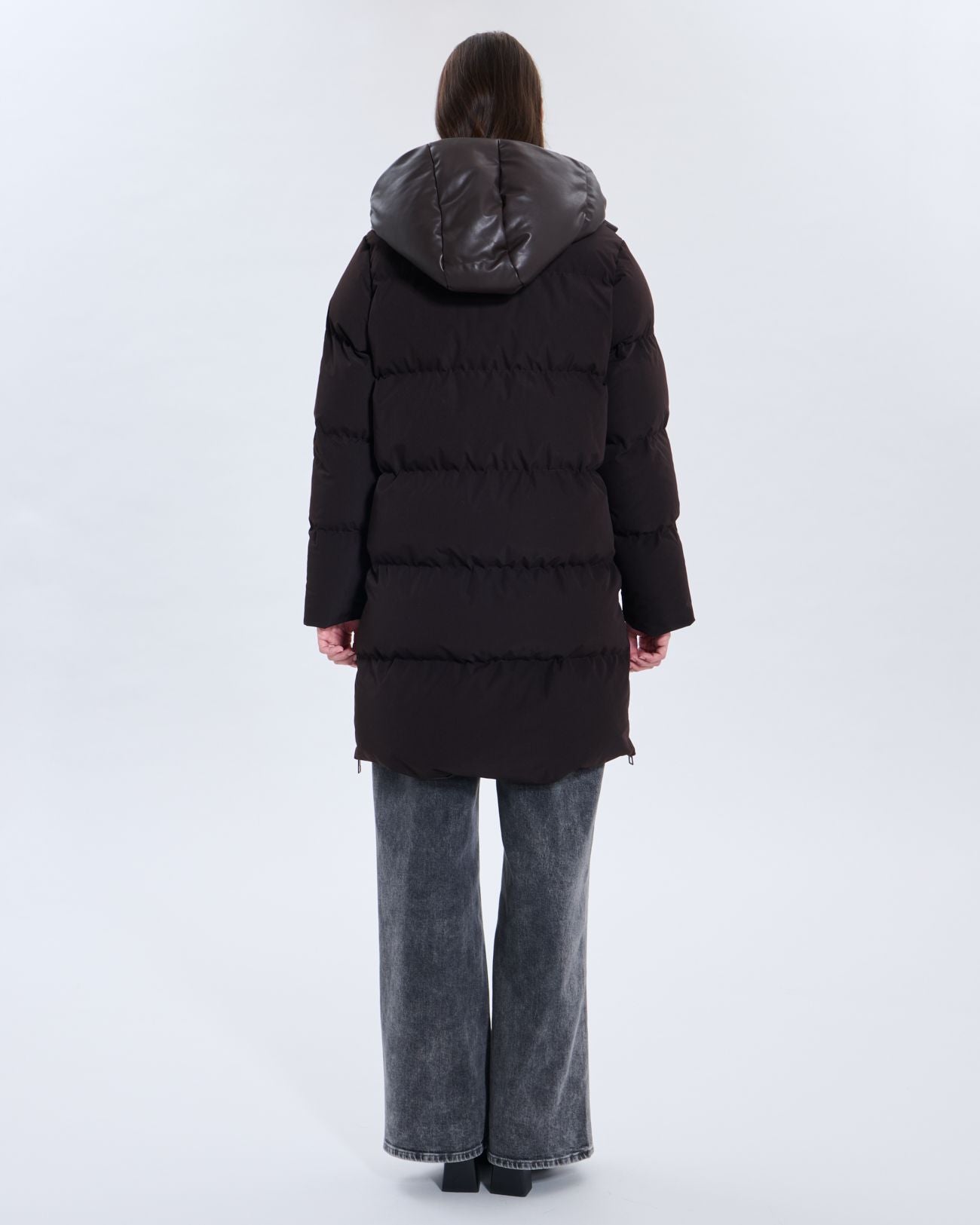 Ditsa chocolate down jacket_3