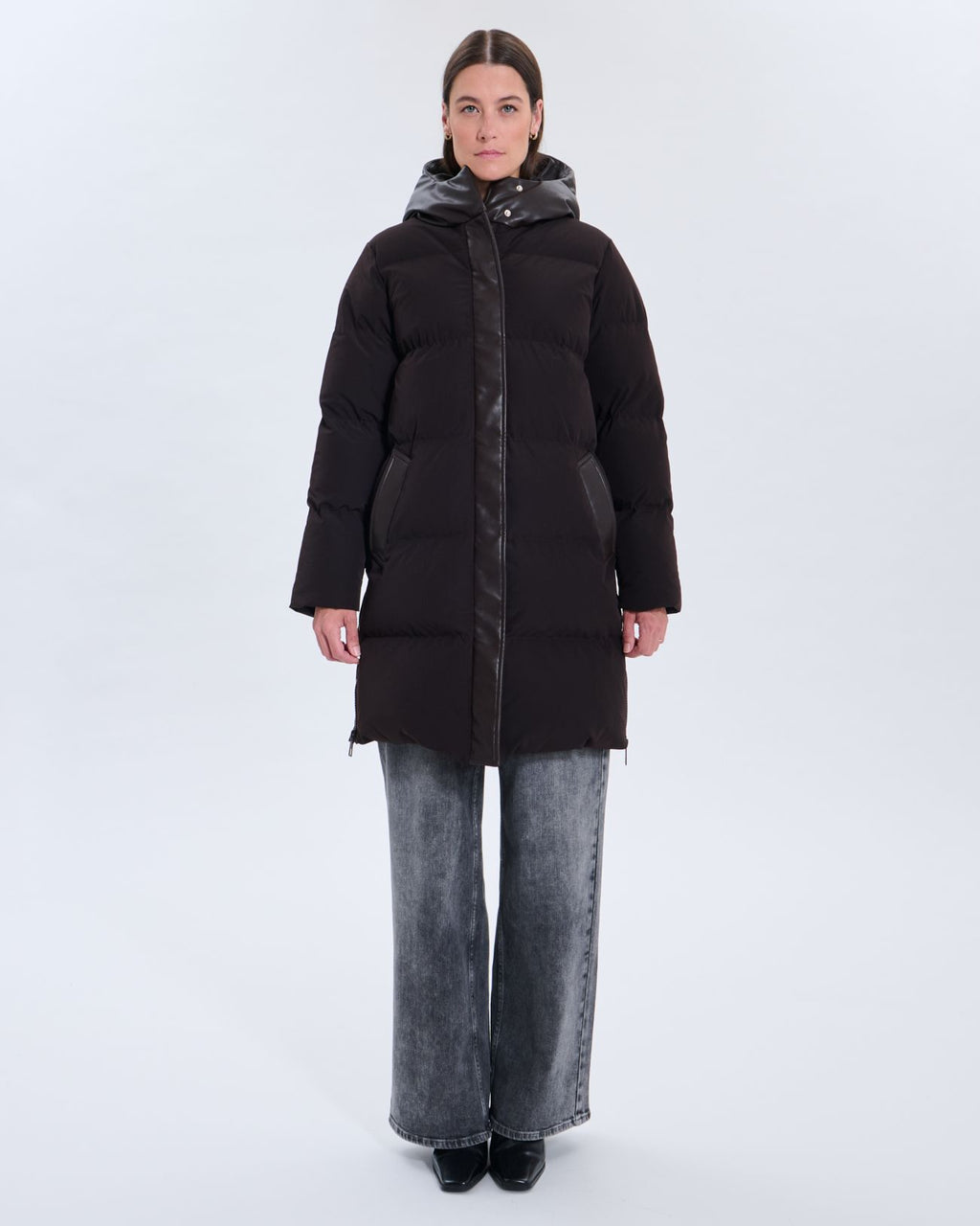 Ditsa chocolate down jacket_4