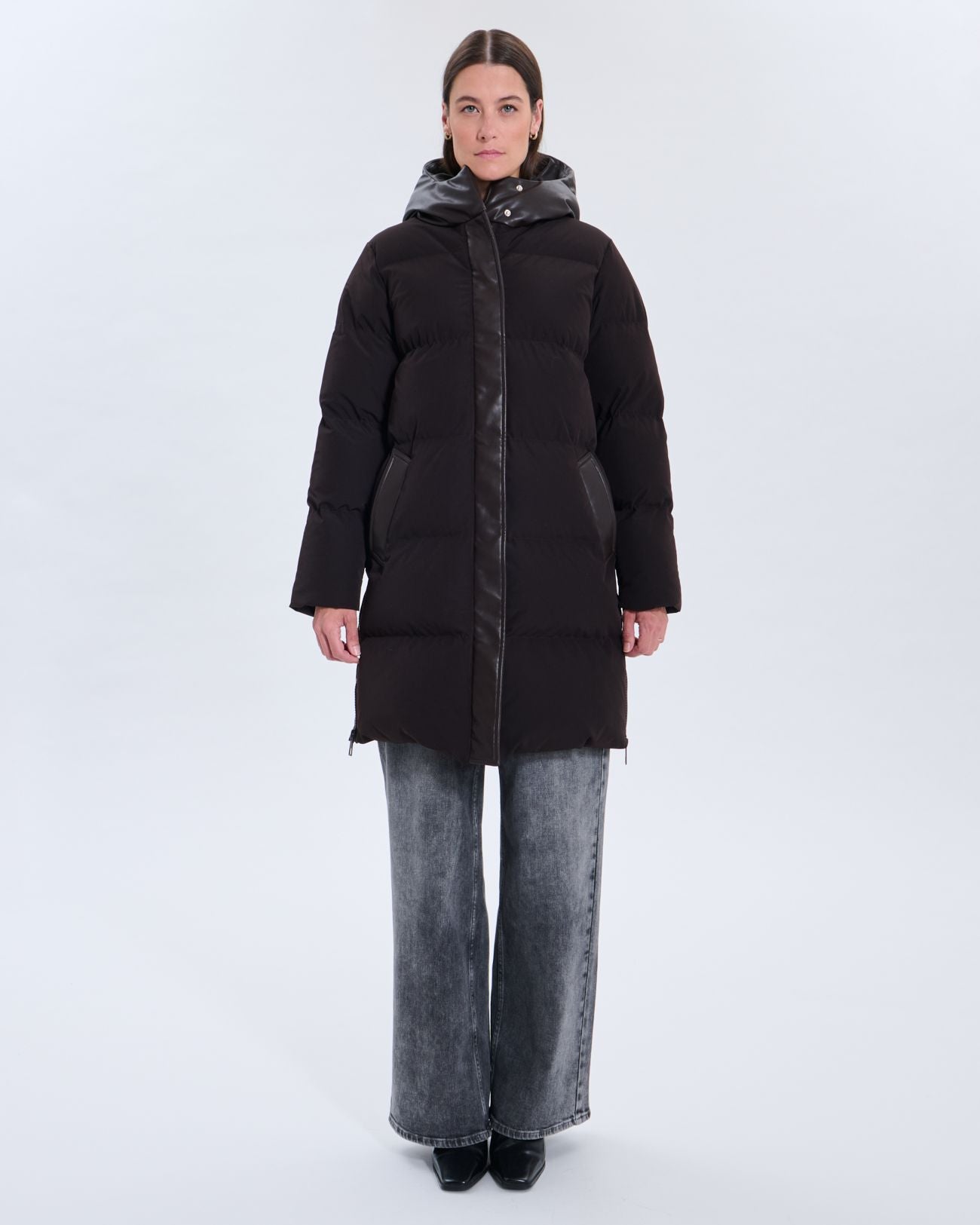 Ditsa chocolate down jacket_4