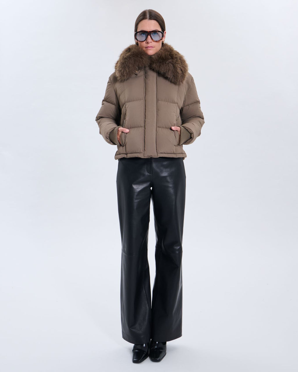 Chaqueta de plumas Demond taupe_1