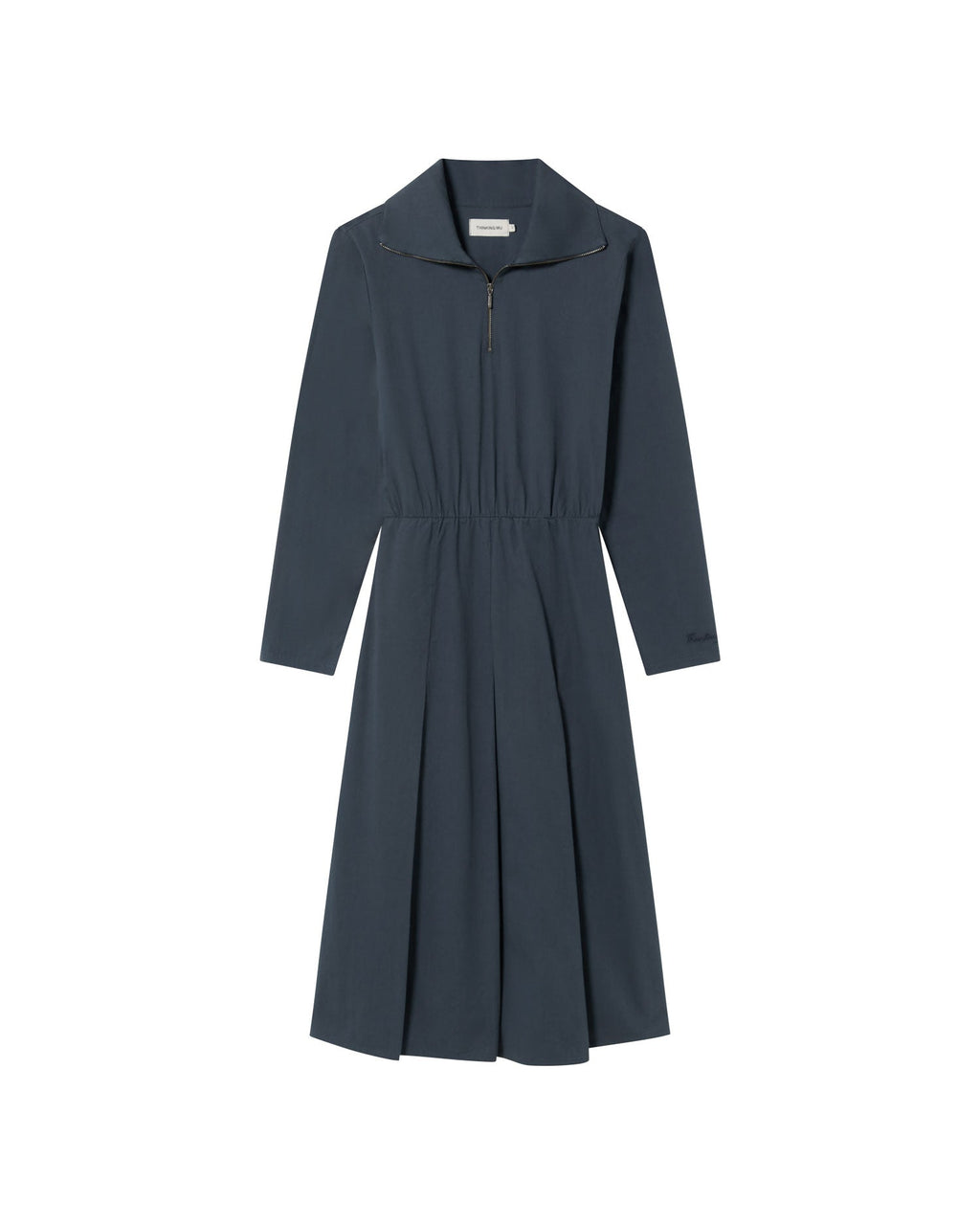 Gillian sustainable graphite dress-silhouette-1