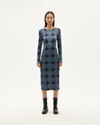 Vestido azul japan Helen sostenible-1