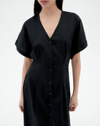 Vestido negro Laura sostenible-3