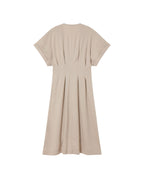 Vestido crudo hemp Laura sostenible - silueta 1