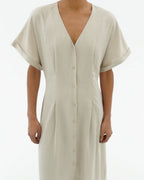 Vestido crudo hemp Laura sostenible-3