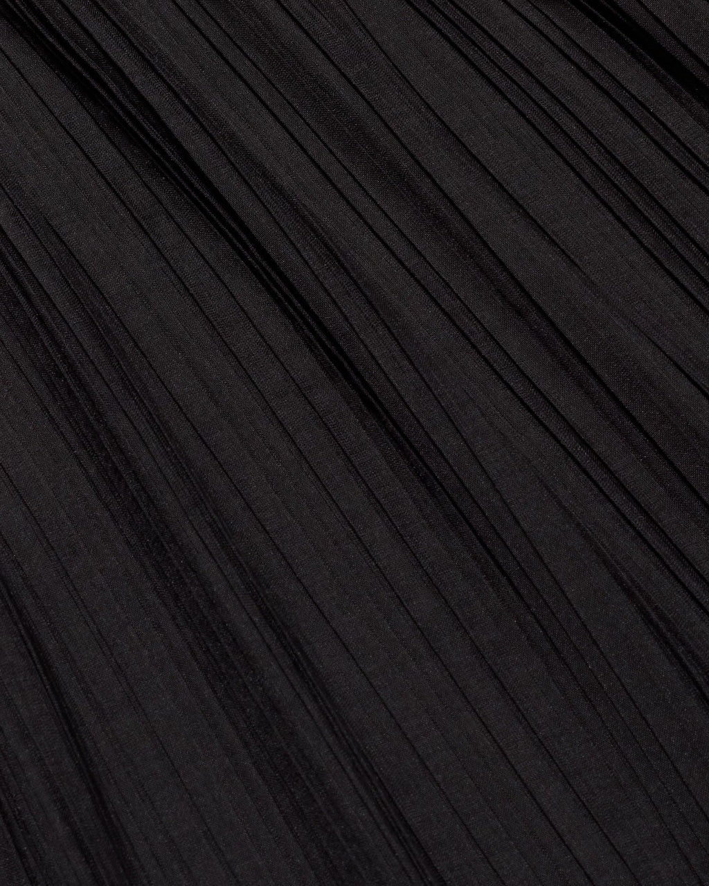 Vestido negro plisado Myrtle sostenible  - silueta 2