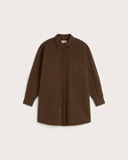 Robe Chemisier Courte Seersucker Aurel - Marron