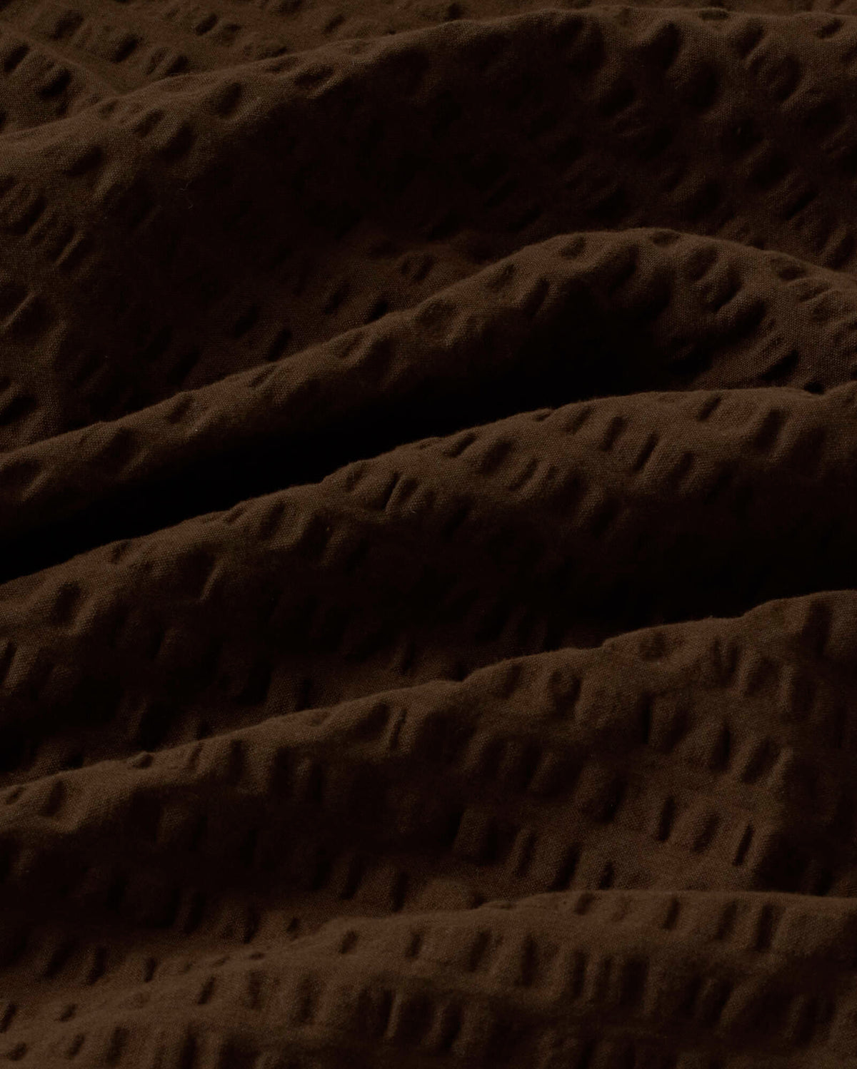 Robe Chemisier Courte Seersucker Aurel - Marron