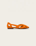Sandales Clémentine - Suède Orange - Femme