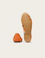 Sandales Clémentine - Suède Orange - Femme