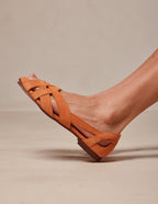 Sandales Clémentine - Suède Orange - Femme
