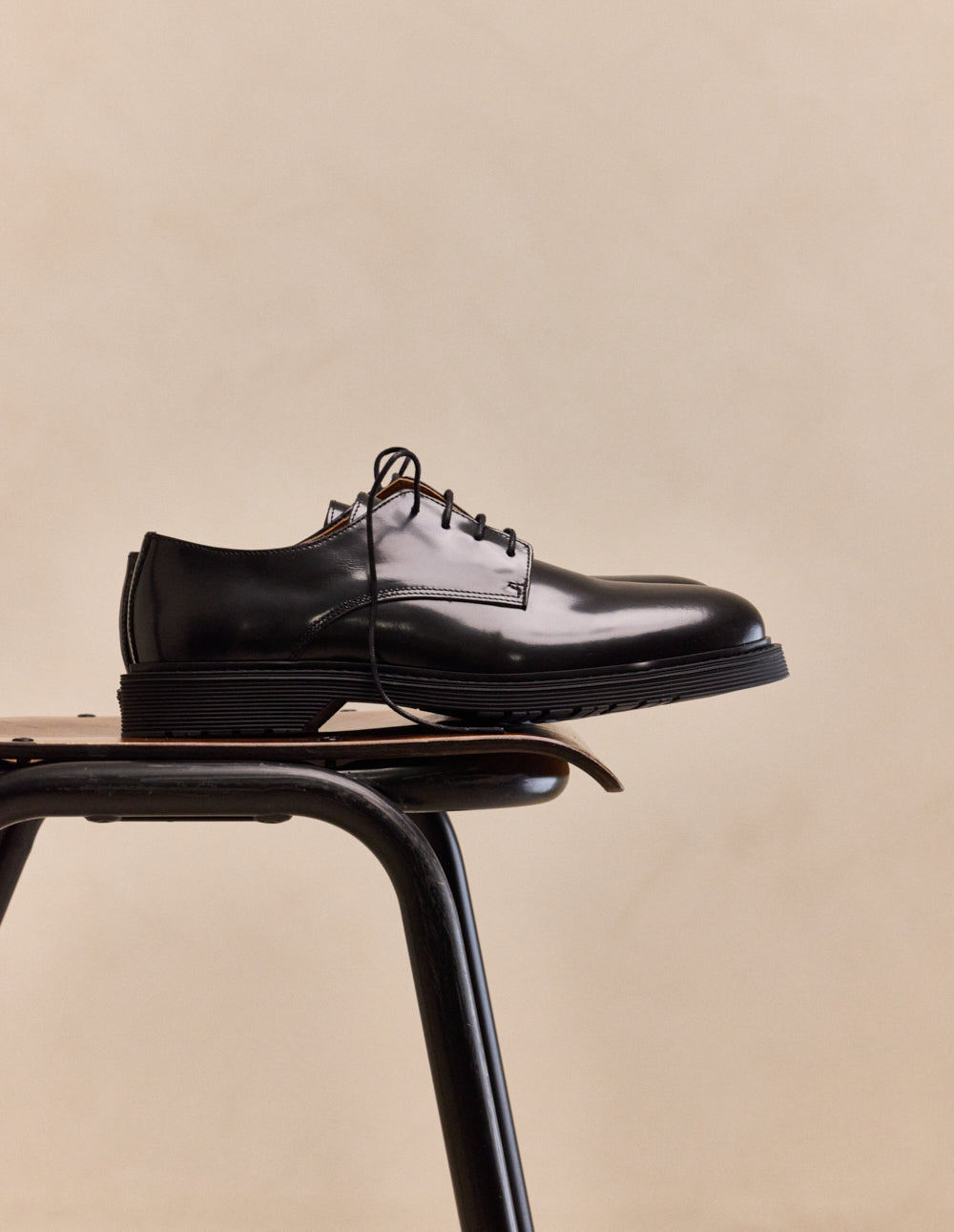 Derbies Olivier - Cuir Box Noir - Homme