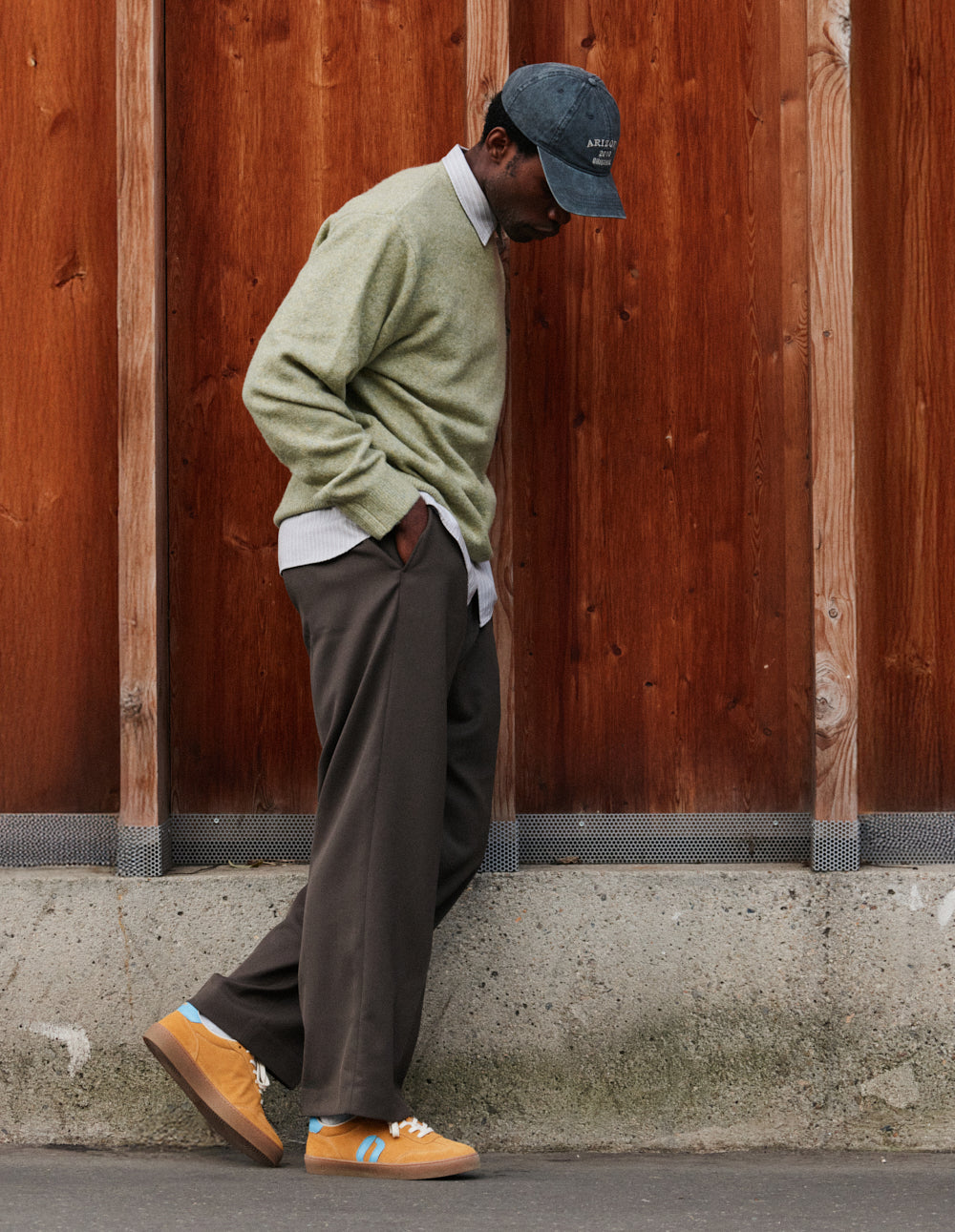 Baskets Basses Pablo - Ocre Turquoise - Homme