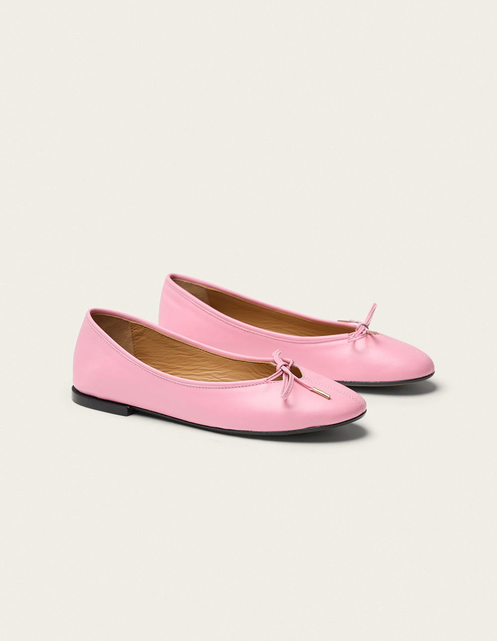 Ballerines Palea - Cuir Rose - Femme