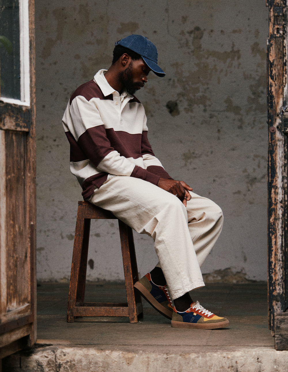 Baskets Basses Arthur - Kaki Moutarde Brique - Homme