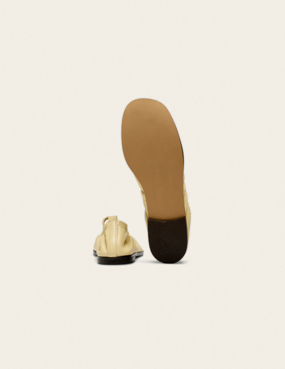 Ballerines Miluna - Cuir Amande - Femme