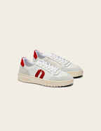 Zapatillas bajas Nora - Gris claro Blanco Rojo
