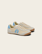 Riya Low Top Sneakers - Beige Blue