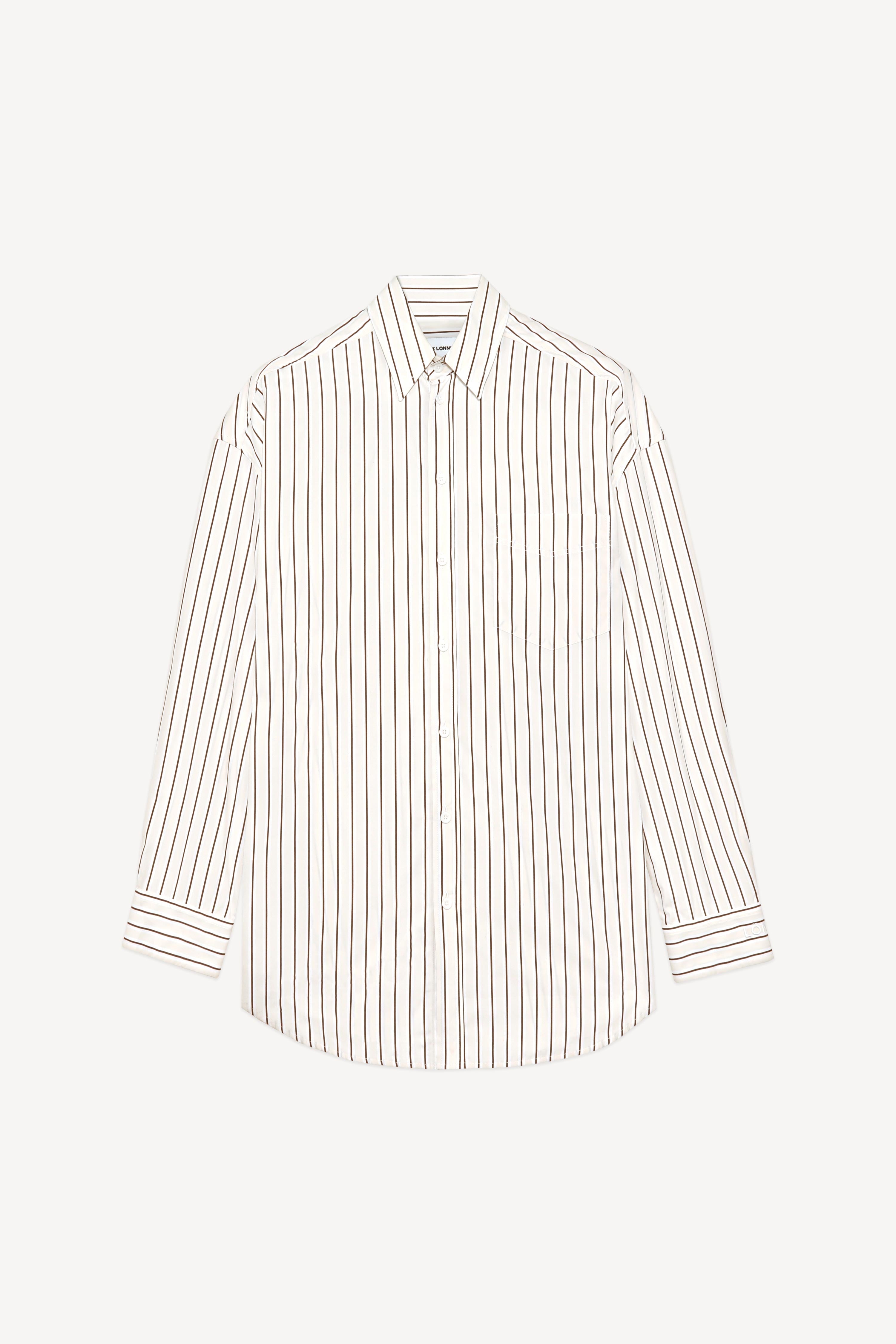 Margaux Lonnberg - Chemise Wenders - Brown Stripes