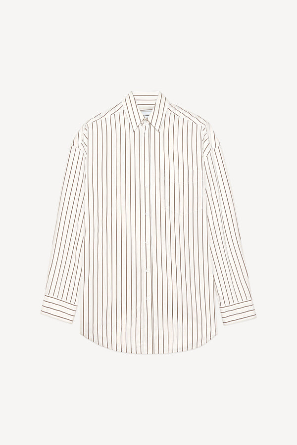 Margaux Lonnberg - Chemise Wenders - Brown Stripes
