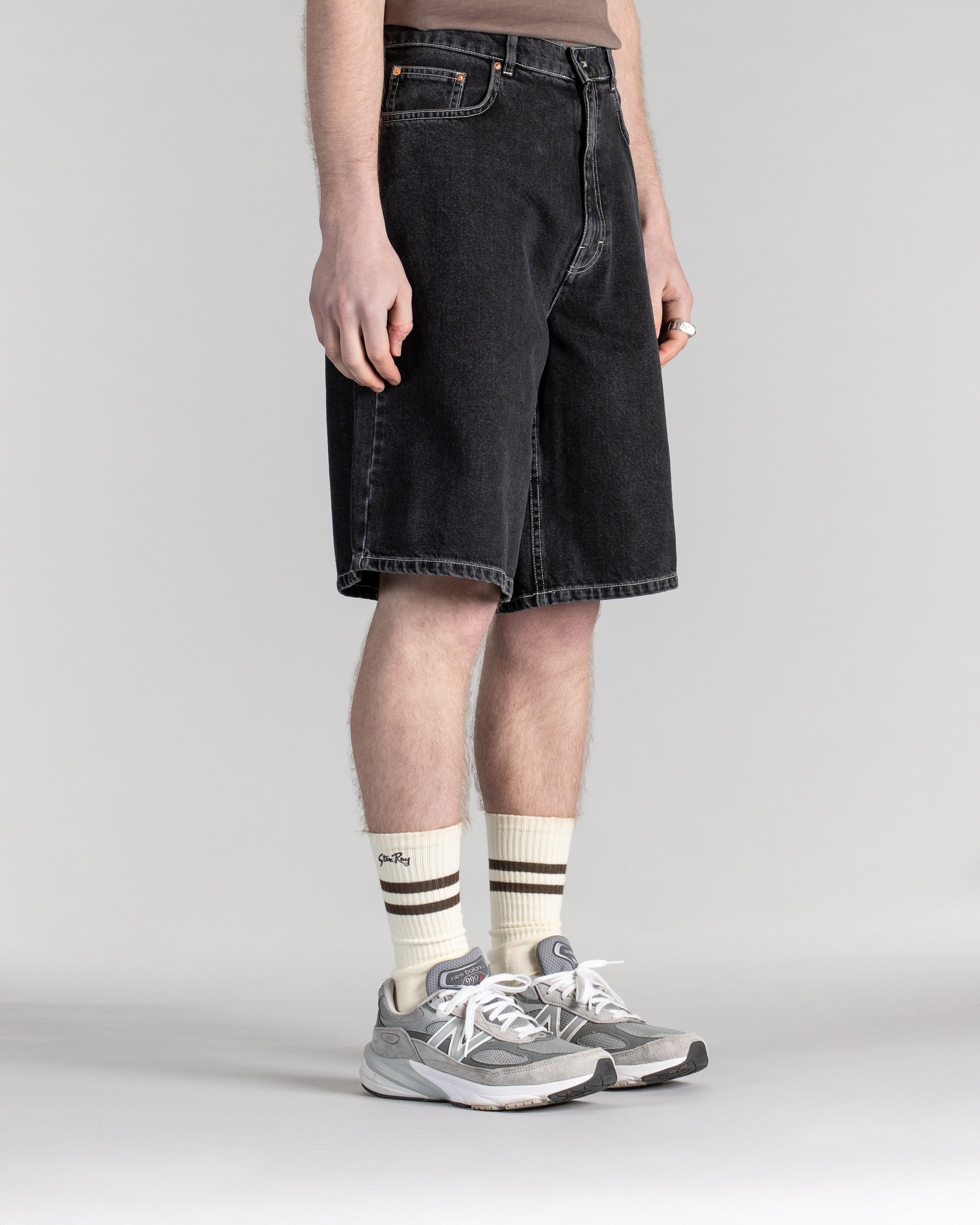 Pantalón corto Wide 5 - Negro lavado