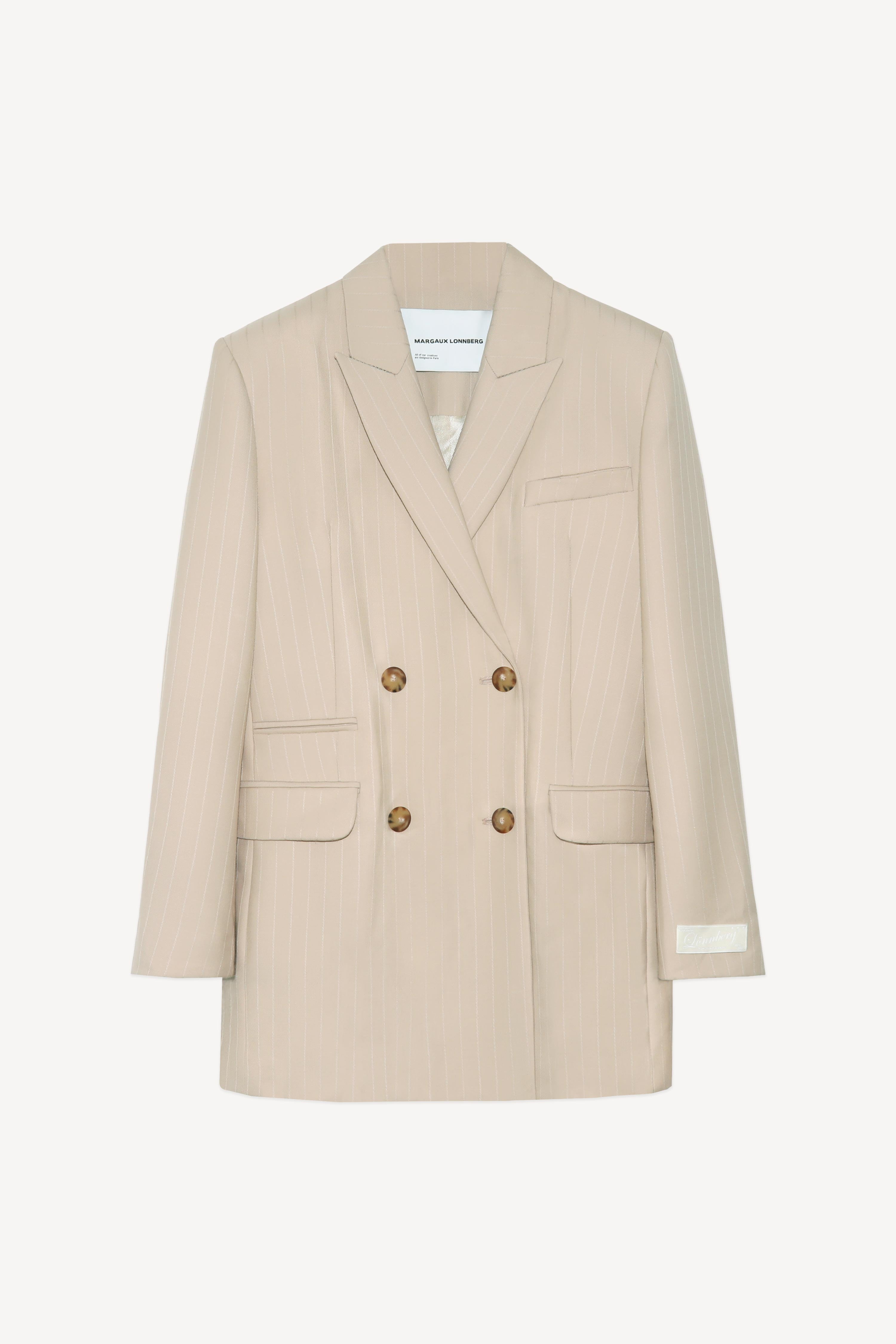 Margaux Lonnberg - Veste Wilby - Beige Stripes