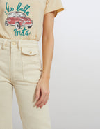 Jean Wide Willow Color - Milkshake - Mujer