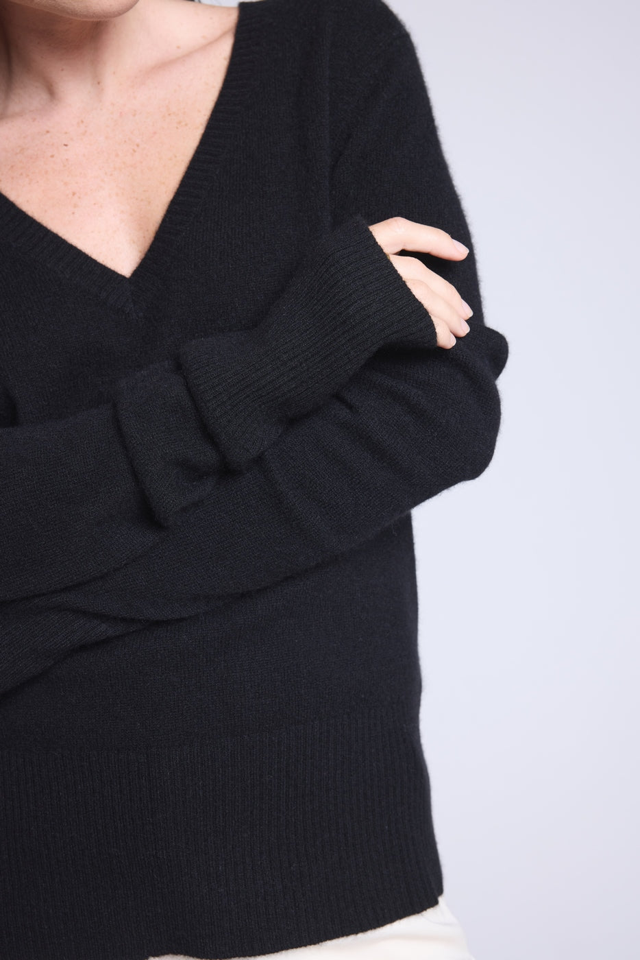 Tröja med tumhål Wintour - Svart - Dam - 100 % kashmir