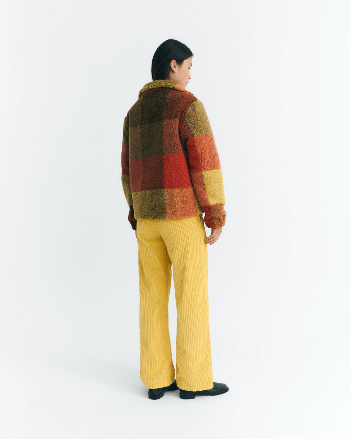 Veste Sherpa À Carreaux Sophie - Marron