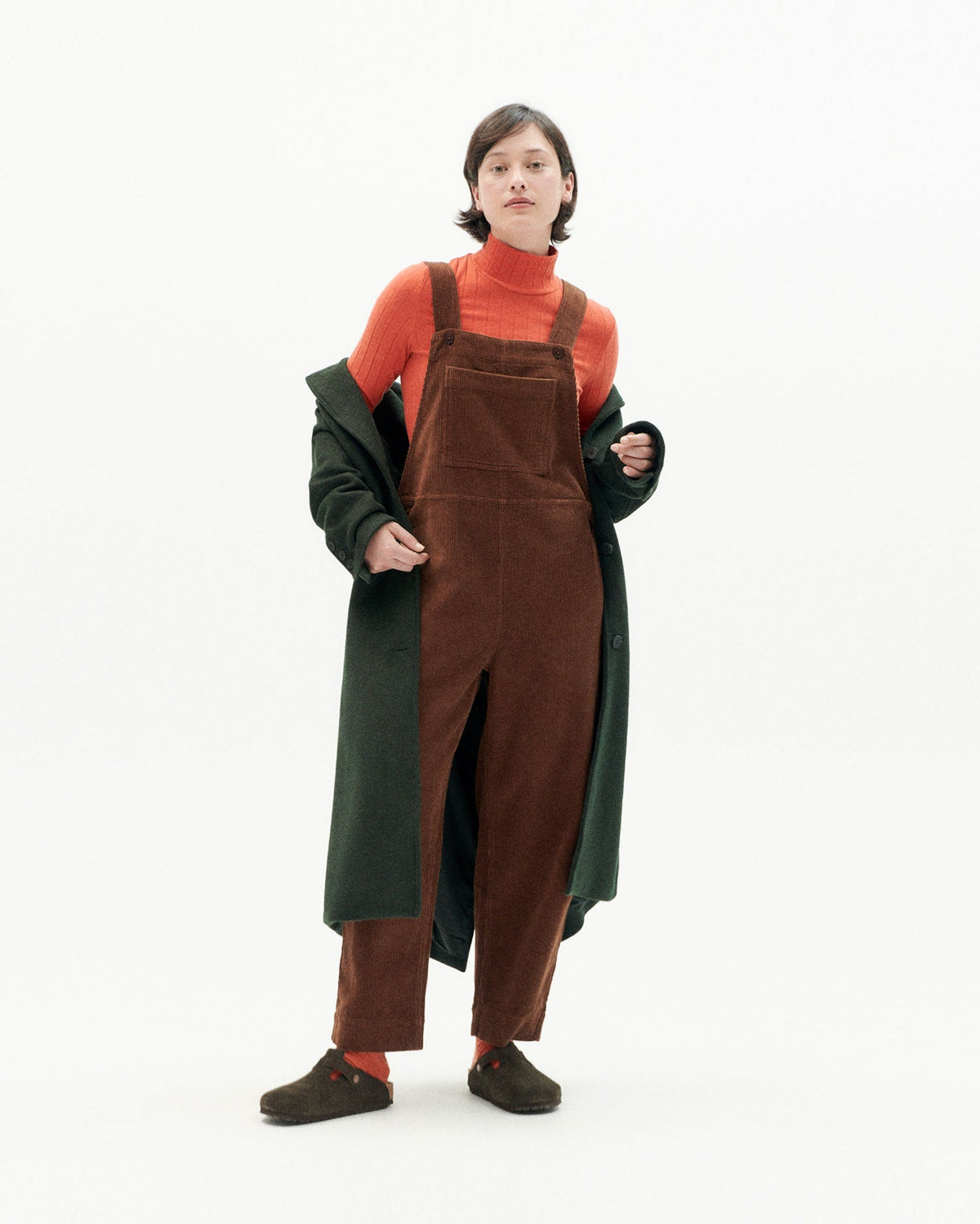 Brun fløjlsjumpsuit Luz bæredygtig-3