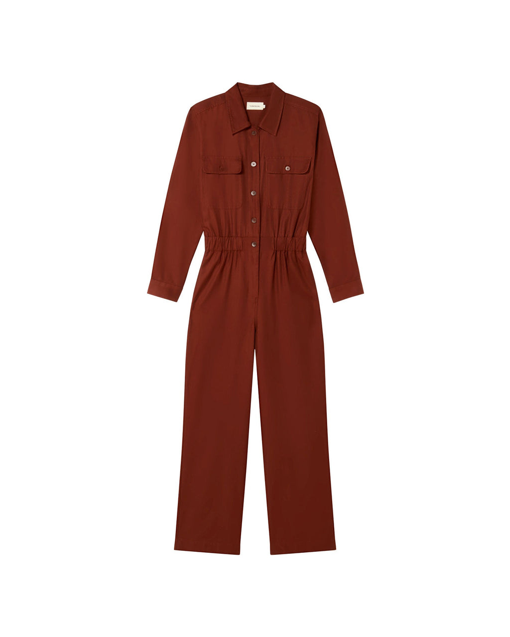Bæredygtig brun jumpsuit Montana-silhuet-1