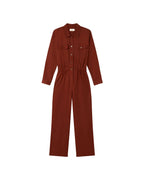 Bæredygtig brun jumpsuit Montana-silhuet-1