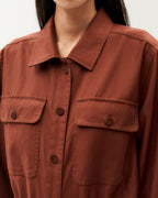 Bæredygtig brun Montana jumpsuit-3