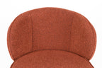 Joa - Bar & Counter Stool - Polyester - Terracotta/Brown