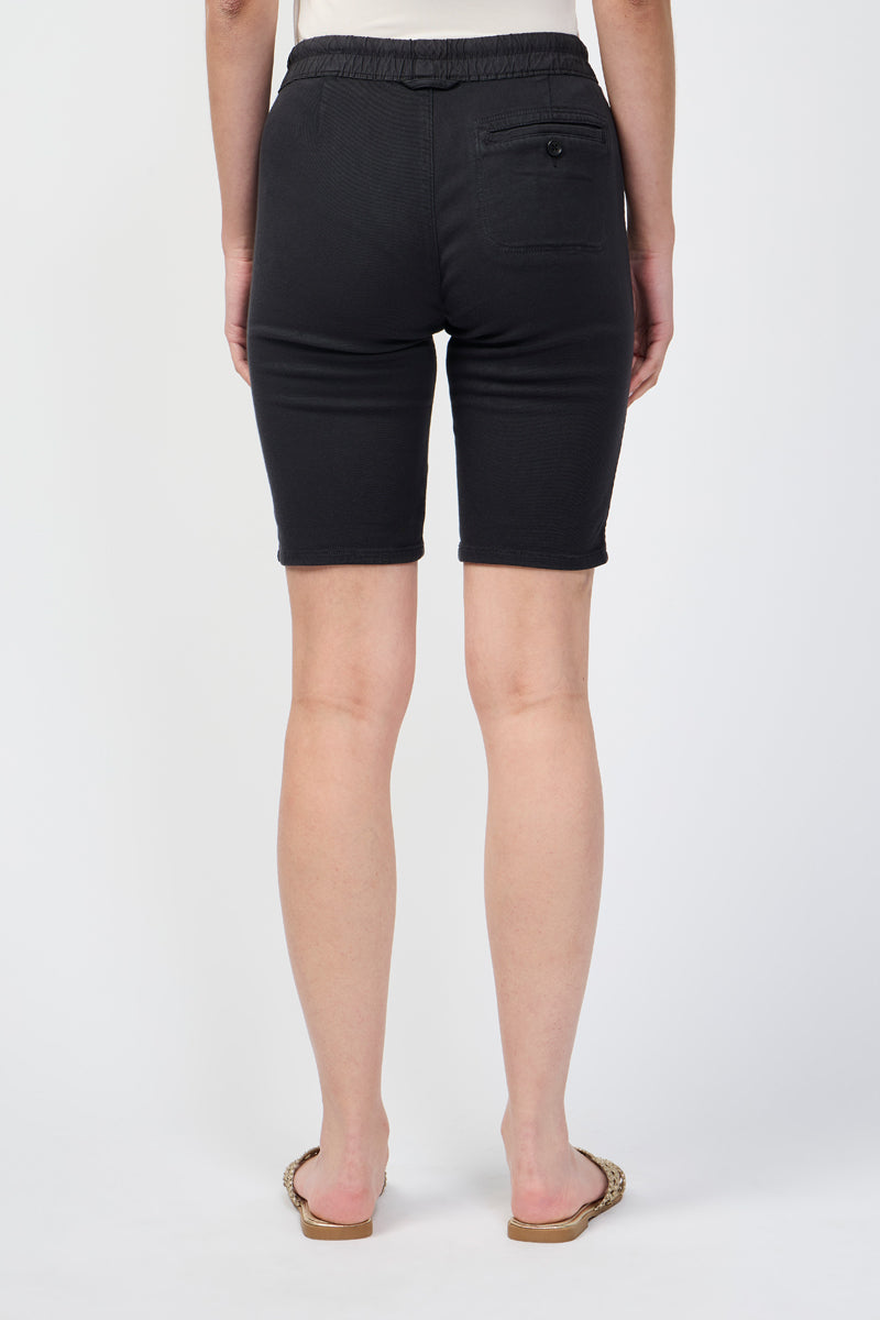 Soft Draped Utility Shorts - Carbon Pigment - Women's