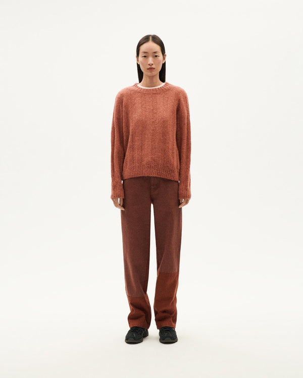 Jersey rojo lana alpaca Layan sostenible-2