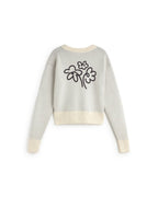 Jersey punto crudo flower Philis sostenible silueta - 3