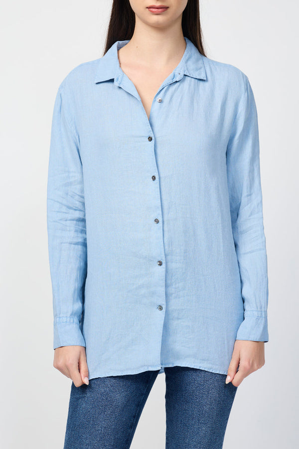 Camisa de lino claro - Delta Pigment - Mujer