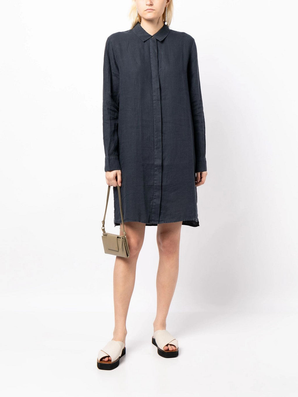 Light Linen Shirt Dress - Spritz Pigment - Women